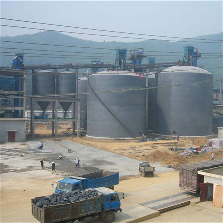 六安水泥钢板仓2座3000吨青岛项目进入施工